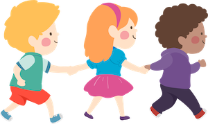Kids walking Kids walking