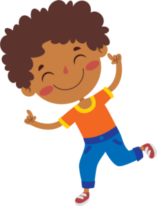 Ethnic kid jumping