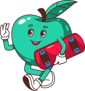 Apple walking Apple walking