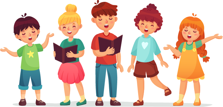 Kids singing x 5 Kids singing x 5