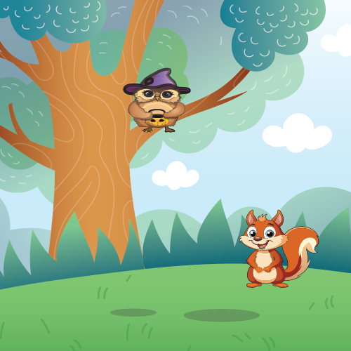 Squirrel and owl story Squirrel and owl story