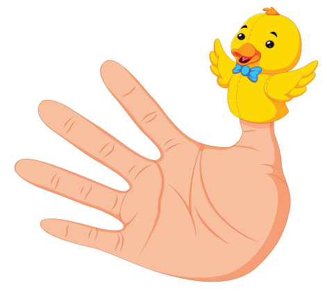 Finger puppet bird Finger puppet bird